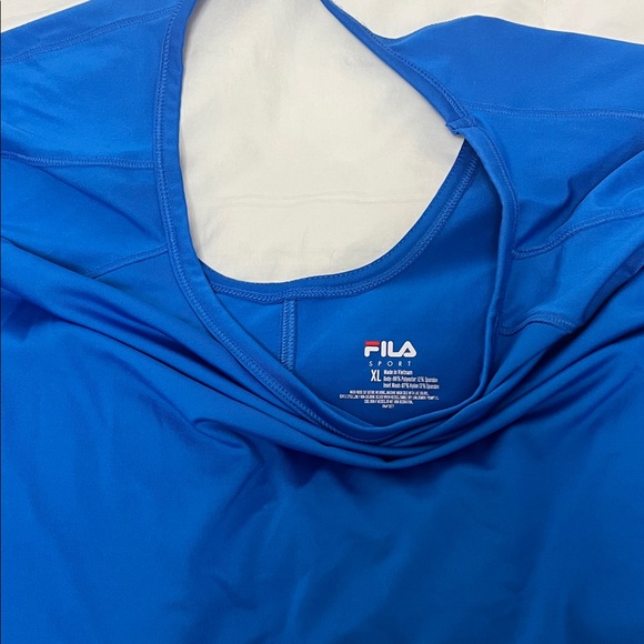 Fila Women's Vibrant Blue Long Sleeve Tee - Picture 3 of 4